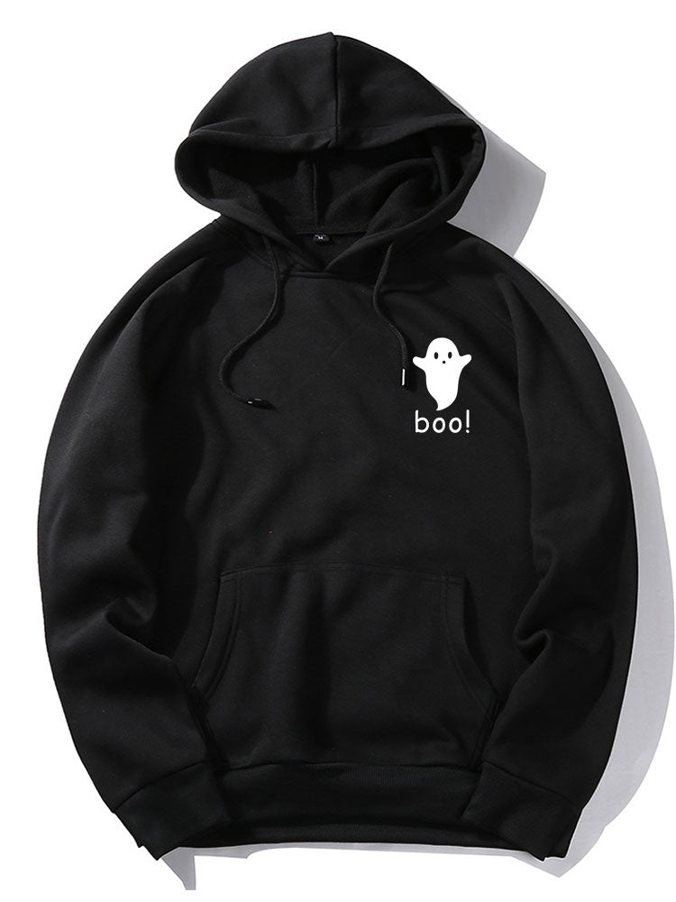 Cute Ghost Print Hoodie